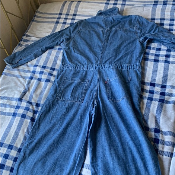 Women’s Blue Denim Jumpsuit - Picture 2 of 3